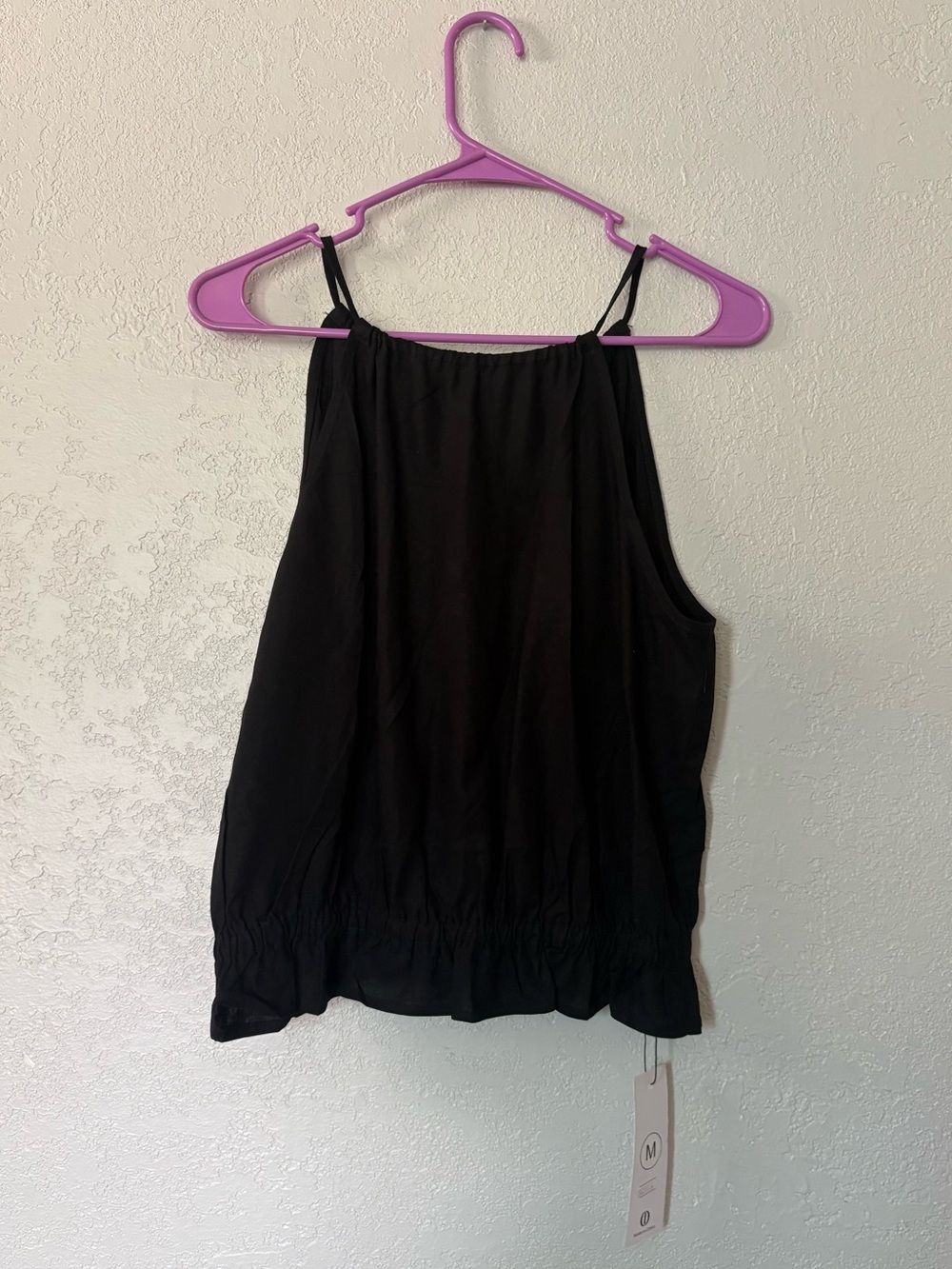 Amazon NWT black blouse sleeveless